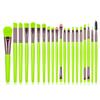 20-Piece Makeup Brush Set, Green view 1