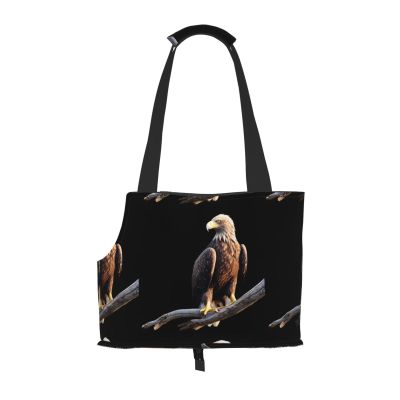 Lightweight Breathable Small Pet Travel Shoulder Bag, WZYCWB Eagle-on-a-Branch Print