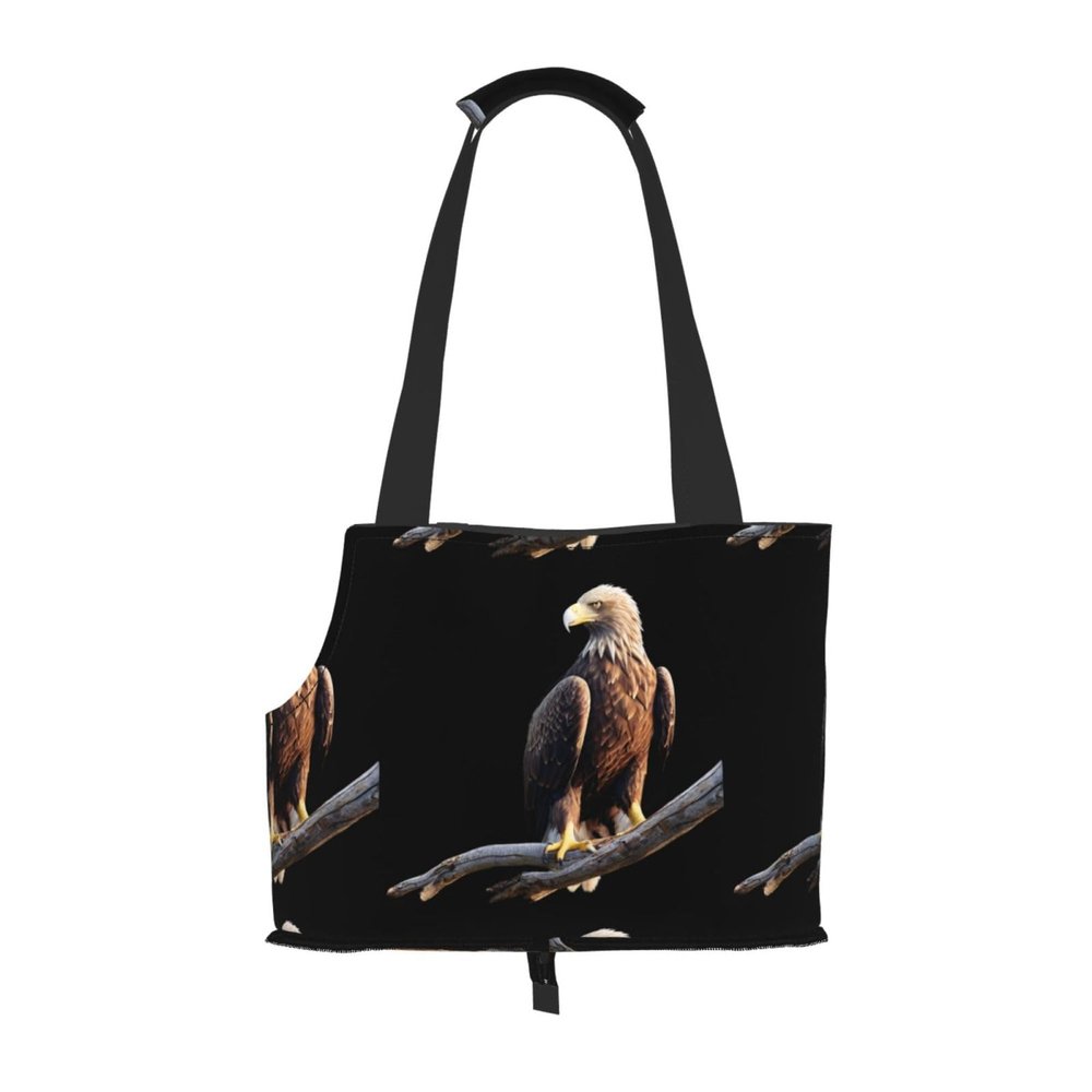 Lightweight Breathable Small Pet Travel Shoulder Bag, WZYCWB Eagle-on-a-Branch Print