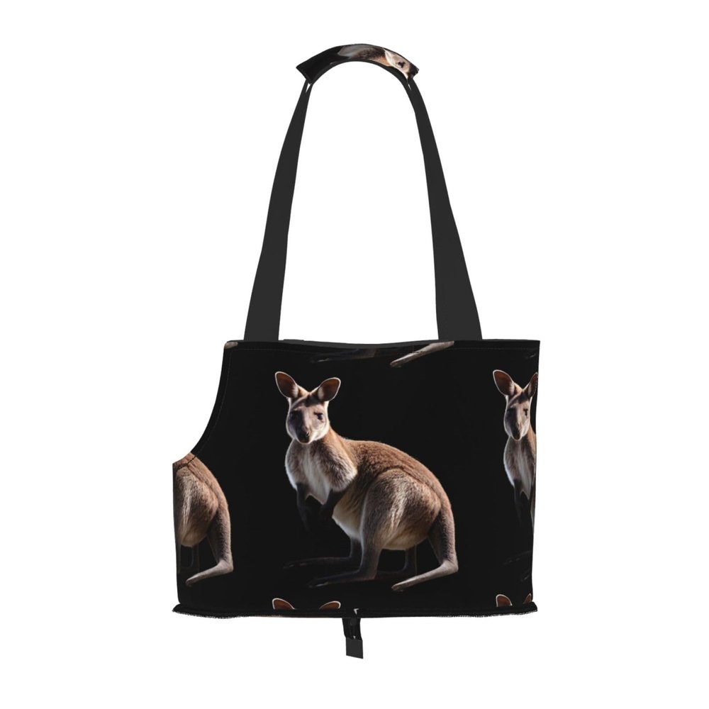 Lightweight Breathable Small Pet Shoulder Bag, WZYCWB Wallaby Print