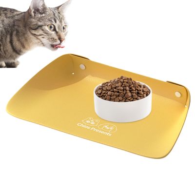 Dranng Dog Feeding Mat - Waterproof Dog Bowl Mat - Half-Bordered Non-Slip Feeding Area 60x50cm