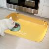 Dranng Dog Feeding Mat - Waterproof Dog Bowl Mat - Half-Bordered Non-Slip Feeding Area 60x50cm view 3
