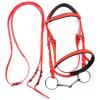 Horse Bridle and Reins, Harness, Anti-Frost and Anti-Slip, Halter, Saddle Irons, Accessories (Green, L) view 3