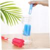 UPKOCH Long-Handle Sponge Bottle Brushes, 3-Pack, Assorted Colors view 3