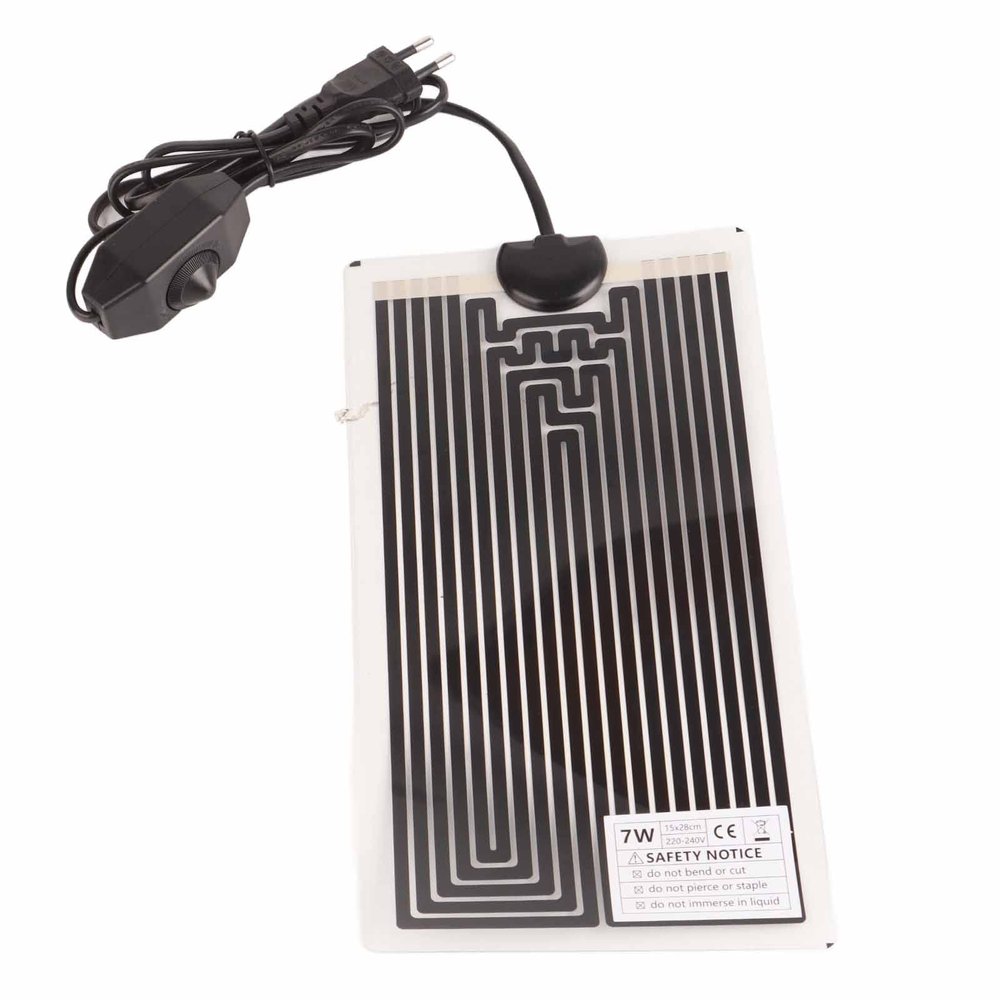 TOOLSGO Reptile Heating Pad, Even Temperature Distribution, Waterproof, 220 V, 7 W, for Turtles, Snakes, Lizards, and Small Mammals
