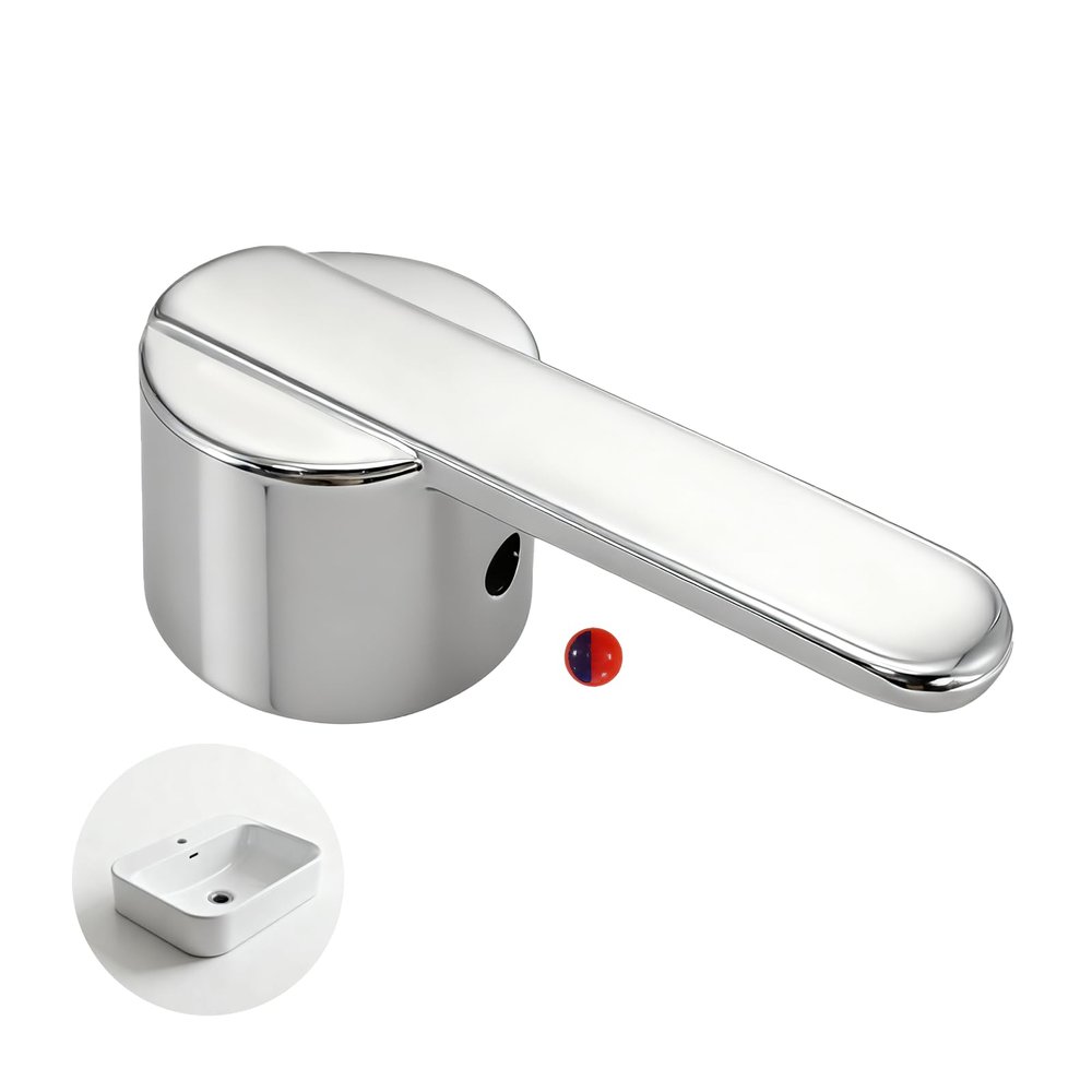 eModwey Ergonomic Shower Handle for Single-Lever Faucets, Easy Replacement for Bathrooms and Toilets