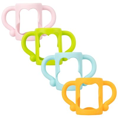 BESTonZON Universal Silicone Baby Bottle Handles, 4-Pack