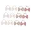 12-Pack Elastic Hair Bows and Hair Ties for Toddlers view 1