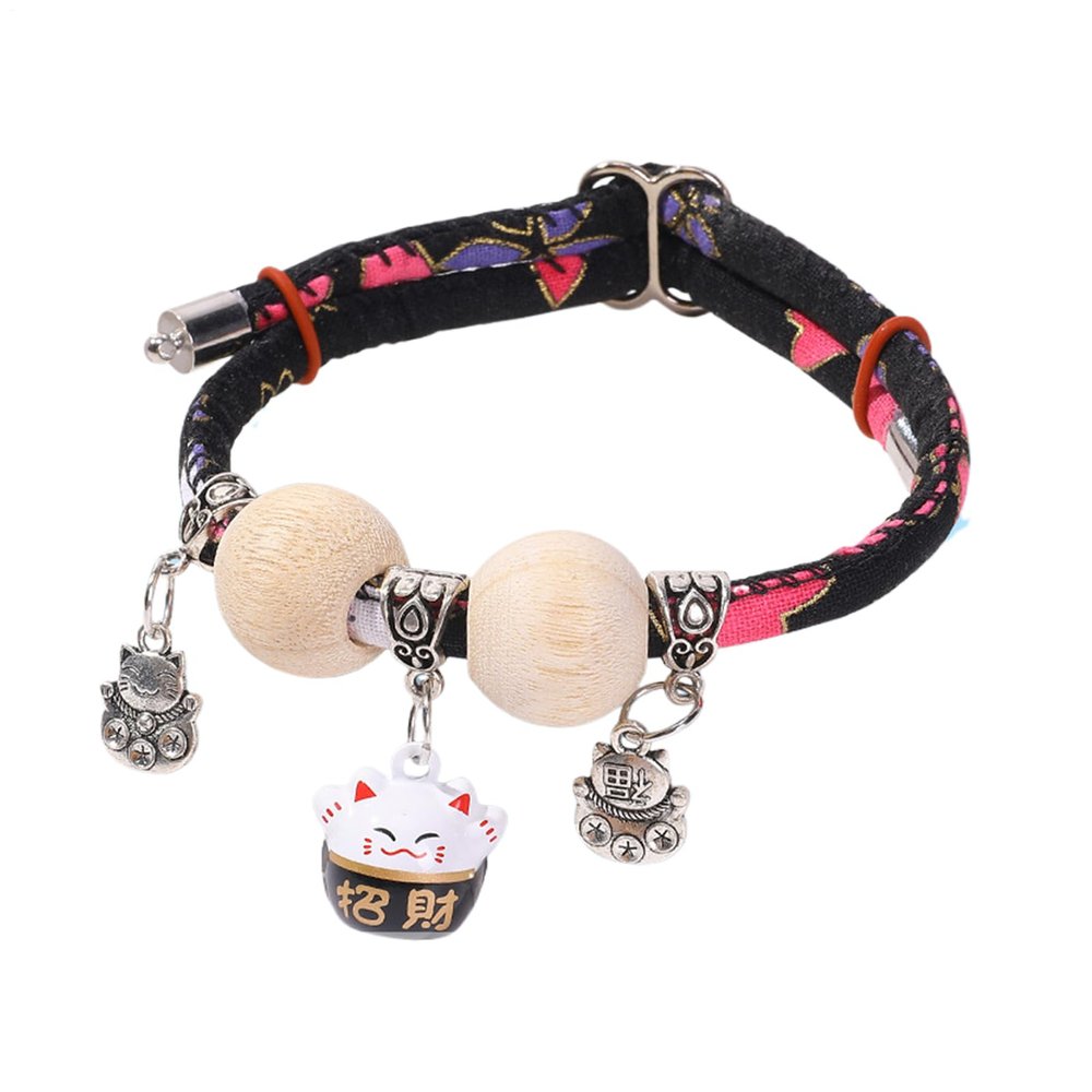 Cat Collar with Cedar Wood Beads