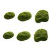 GARIOUANS Artificial Moss Stones - Green, 6 Pieces view 1