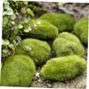 GARIOUANS Artificial Moss Stones - Green, 6 Pieces view 3
