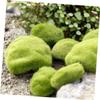GARIOUANS Artificial Moss Stones - Green, 6 Pieces view 4