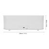 CHICIRIS Essential Oil Diffuser, Desktop Air Humidifier with Flame Effect, 7 Colors and Timer, White view 3
