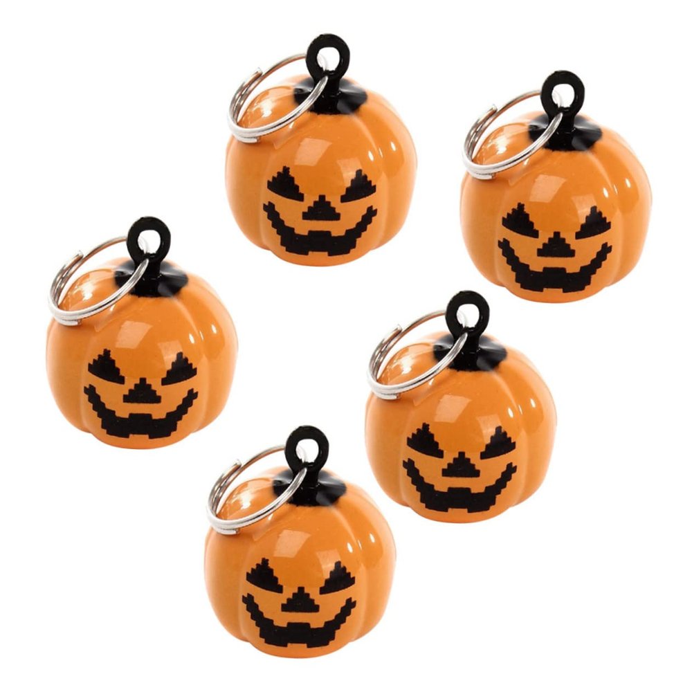 BESTonZON 4-Piece Pumpkin-Shaped Pet Bells