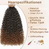 Herkeymidy Pre-Looped Kinky Curly Crochet Hair, 8 Packs, T30, 10 Inch view 2