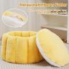 Galate Round Plush Cat Bed, Washable Pet Nest, XL Beige view 3