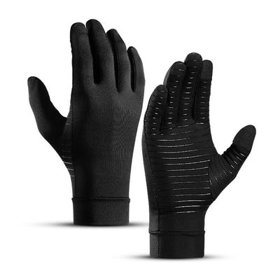 Qusedwey 2-Piece Arthritis Compression Gloves, Fingerless, for Women and Men