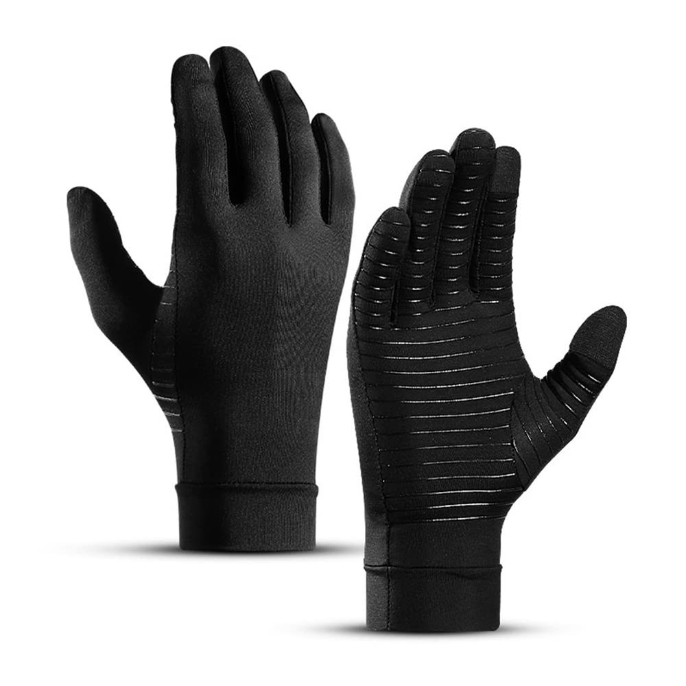 Qusedwey 2-Piece Arthritis Compression Gloves, Fingerless, for Women and Men