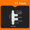 1-Piece 2.4–11.1 mm PP 4-/5-Way Equal-Diameter Barb Connector, 11.1 mm view 2