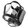 Large Fabric and PVC Tool Bag, Black/Transparent view 1