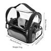 Large Fabric and PVC Tool Bag, Black/Transparent view 2