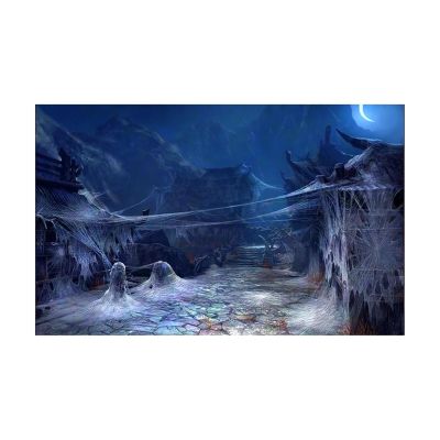 FJOADNVM Aquarium Background Film, Village Poster, Self-Adhesive Tank Decoration, 41 x 61 cm