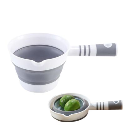 Foldable Water Scoop with Hanging Hole for Garden, Kitchen, Shower and Bathroom