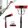 Telescoping Window Cleaning Pole Kit with Rotating Brush for Solar Panels and Household Glass view 1