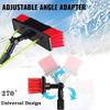 Telescoping Window Cleaning Pole Kit with Rotating Brush for Solar Panels and Household Glass view 4