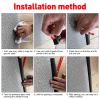 Rubber Threshold Transition Strip, Self-Adhesive Anti-Slip Ramp for Doors and Floor Tiles view 4