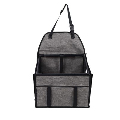 Cuifati Pet Car Seat, Large Capacity Dog Car Box (Light Gray)