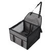 Cuifati Pet Car Seat, Large Capacity Dog Car Box (Light Gray) view 2