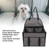 Cuifati Pet Car Seat, Large Capacity Dog Car Box (Light Gray) view 3