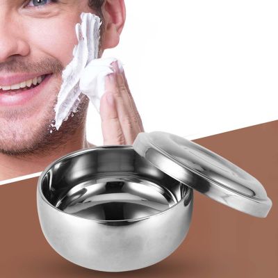 ZenithAur Stainless Steel Shaving Bowl with Lid, Silver