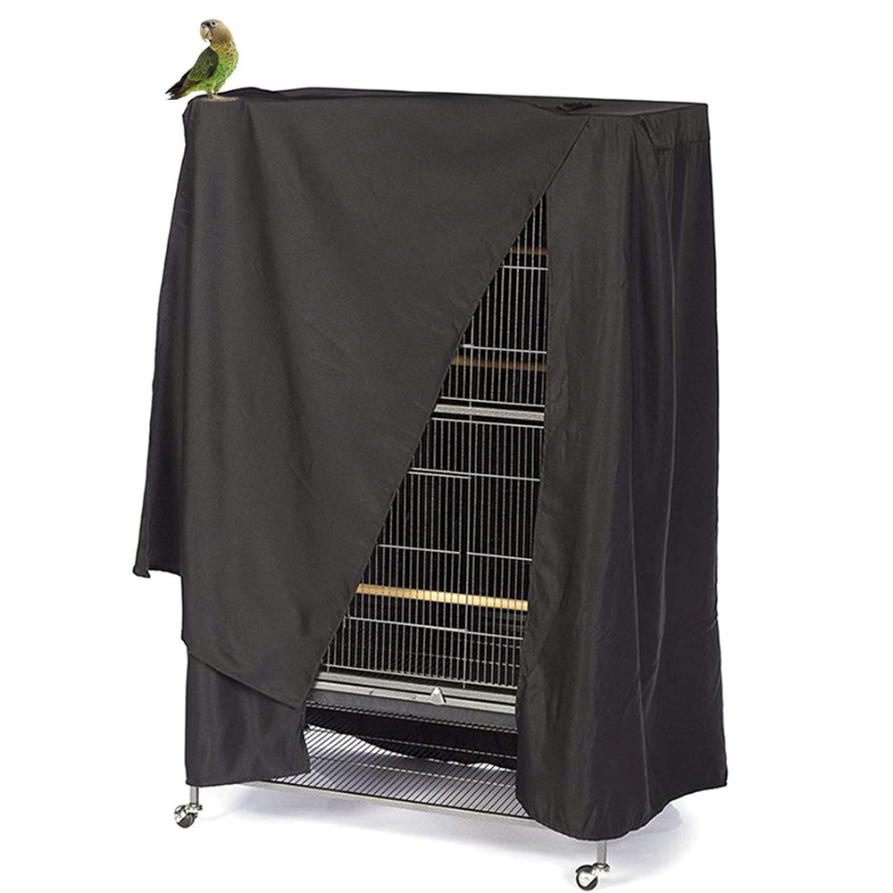 Birdcage Cover, Light-Blocking, Universal Cover for Parrots, Parakeets, Macaws, Lovebirds and African Birds, 122 x 104 x 69 cm