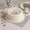 20 cm Fondant Cake Topper – Silver Wedding Anniversary, Motif Q 196 view 2