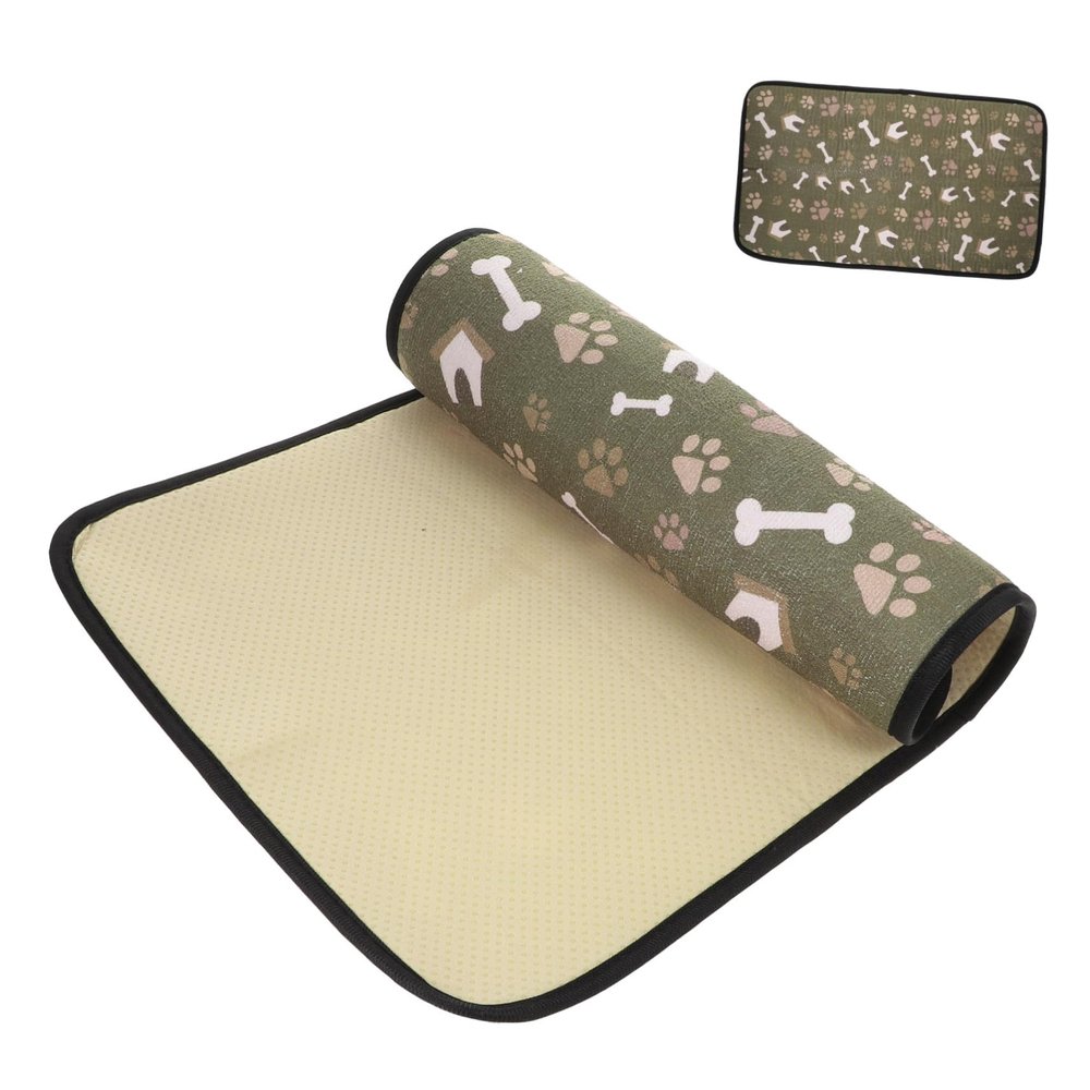 Abaodam Non-Slip Insulated Feeding Mat for Dogs and Cats, Microfiber and Sponge Bowl Mat