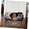 Abaodam Non-Slip Insulated Feeding Mat for Dogs and Cats, Microfiber and Sponge Bowl Mat view 3