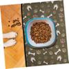 Abaodam Non-Slip Insulated Feeding Mat for Dogs and Cats, Microfiber and Sponge Bowl Mat view 4