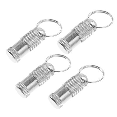 HYTROVE 4-Piece Stainless Steel Pet ID Tags for Dogs and Cats
