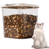 Dog Food Container | Airtight Storage Container with Snap Lid | Transparent Grain Container for Dog, Cat, Bird and Small-Animal Food view 1