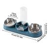Stainless Steel Cat Food Bowl and Water Dispenser view 2