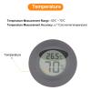 Riuulity Mini Round LCD Reptile Thermometer Hygrometer (BLACK) view 2