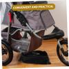OUNONA Black Stroller Storage Basket and Shopping Organizer Bag for Under-Stroller Attachment, Compatible with Many Models, Large Capacity for Baby Items view 3