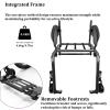 CFMAIF Ultralight Self-Propelled Aluminum Travel Wheelchair, 40 cm Seat, Black view 3