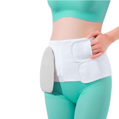 Women's Stoma Support Belt, Abdominal Support, Parastomal Hernia Stoma Support (S)