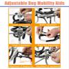 Generic Mini Dachshund Wheelchair, Adjustable 2-Wheel Hind-Leg Mobility Aid, XXXS–S view 4