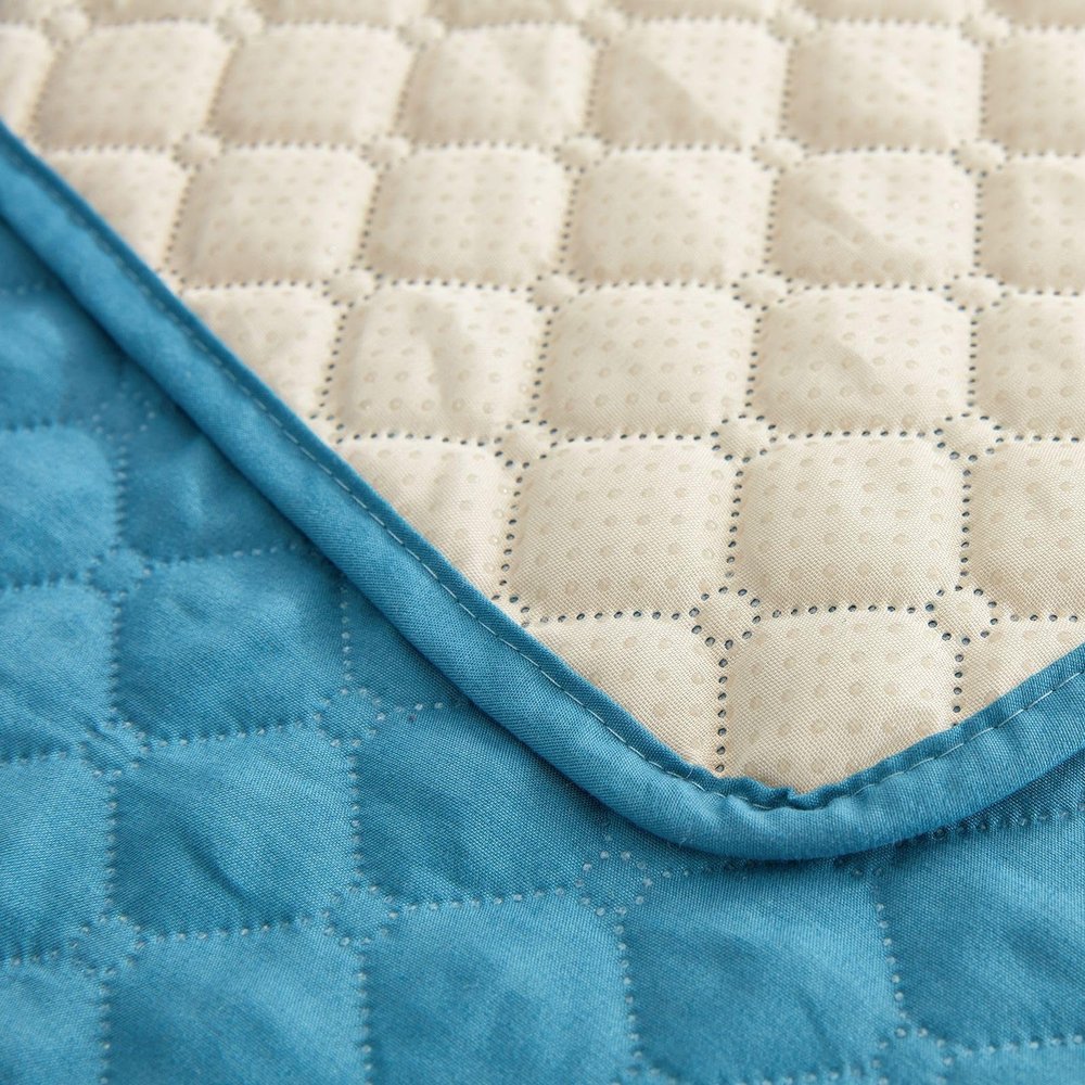 Morbuy Washable Waterproof Incontinence Bed Pad, Non-Slip, Soft, Breathable, 75 x 180 cm, Blue