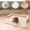 WGQR Washable Dog Bed - Nonslip Pet Blanket and Sofa Protector, Fluffy Mat for Sofas, Floors and Car Seats, 75 x 75 cm, Light Gray view 3