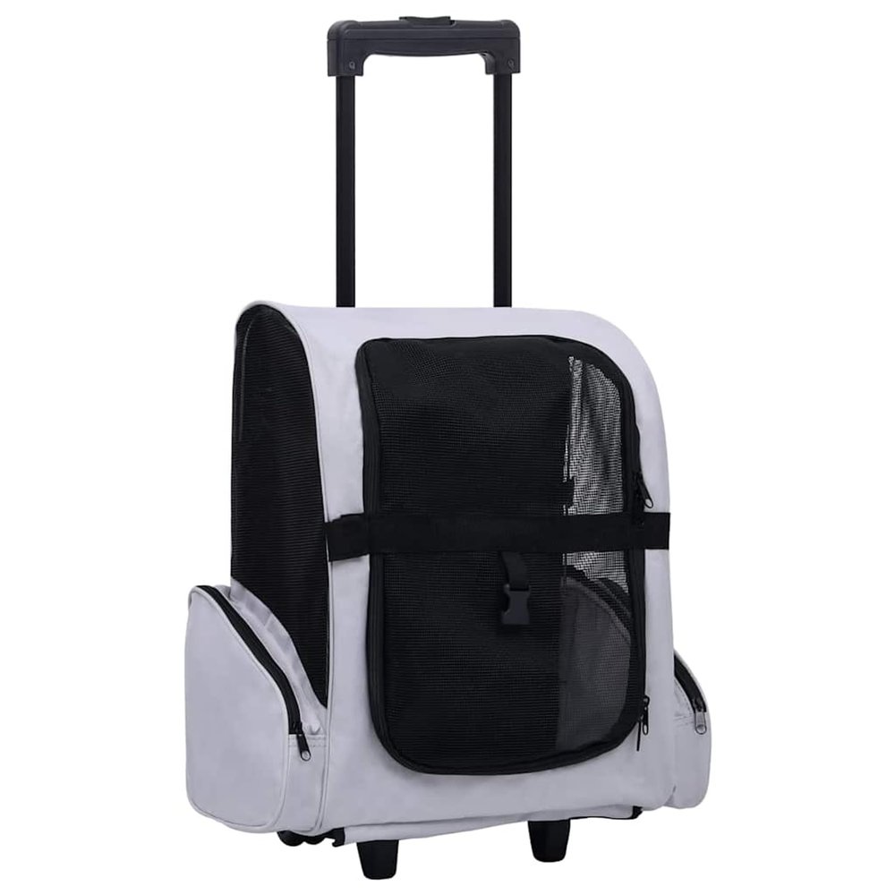 Rantry 3-in-1 Foldable Pet Trolley, Gray, Model 171020